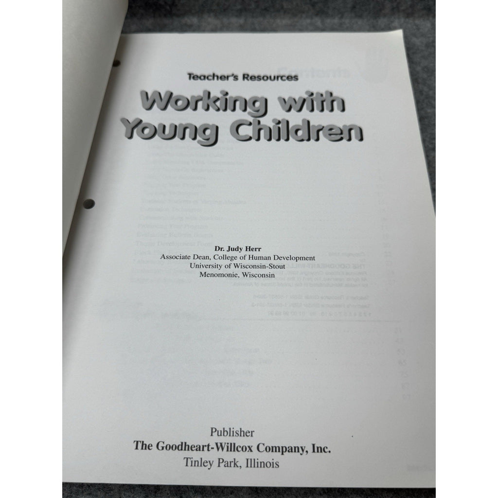 Working with Young Children Teacher Resource Guide Judy Herr 1998 1566373905