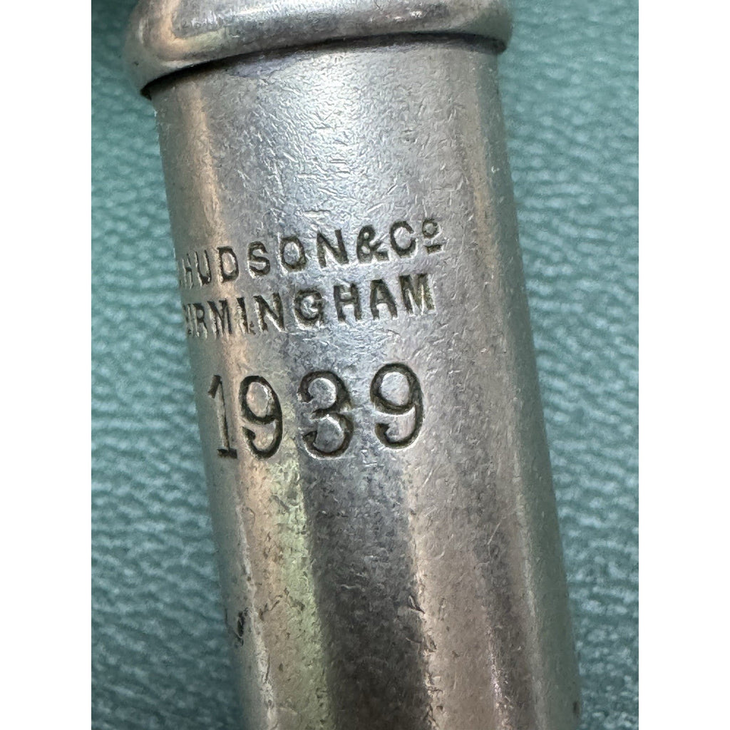 1939 J Hudson & Co Birmingham Whistle WWII British General Service Vintage