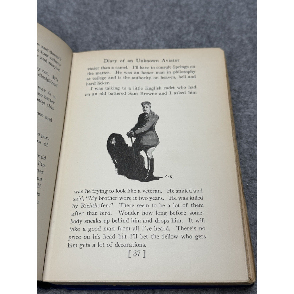 1926 War Birds Diary Unknown Aviator WWI Fighter Pilot Clayton Knight HC