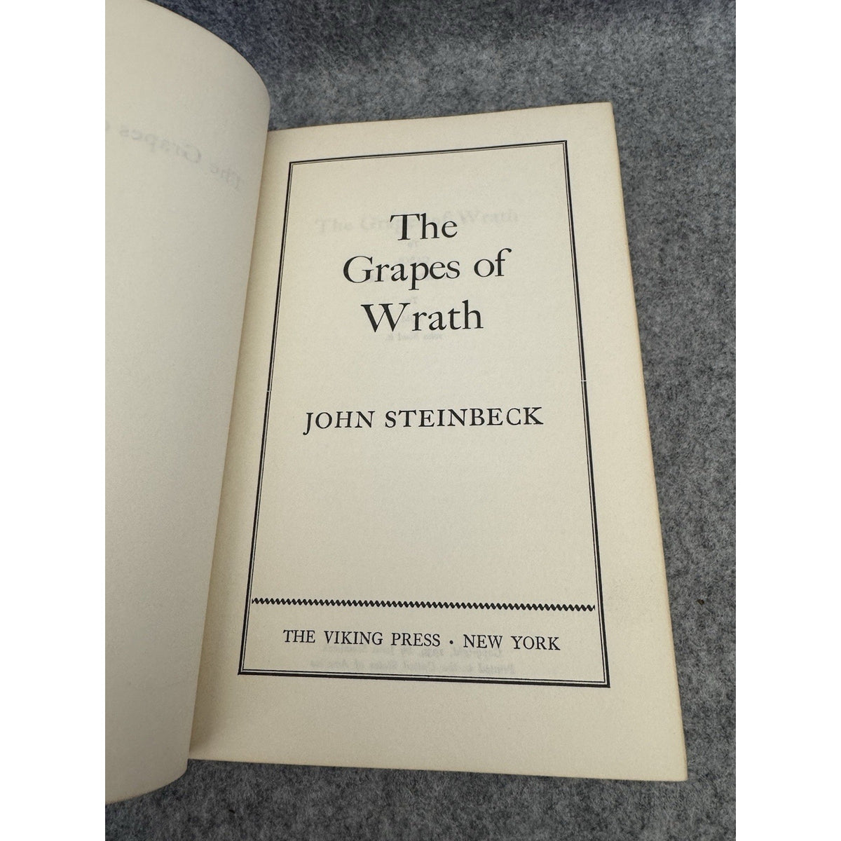 The Grapes of Wrath 1939 Viking Press HC John Steinbeck Early Printing