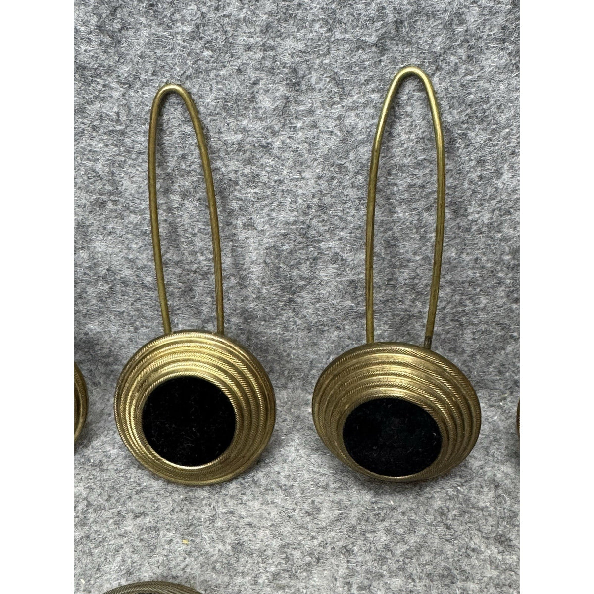 6 Austro-Hungarian NCO Shako Cockades Brass Black Center Military Hat Badge Lot