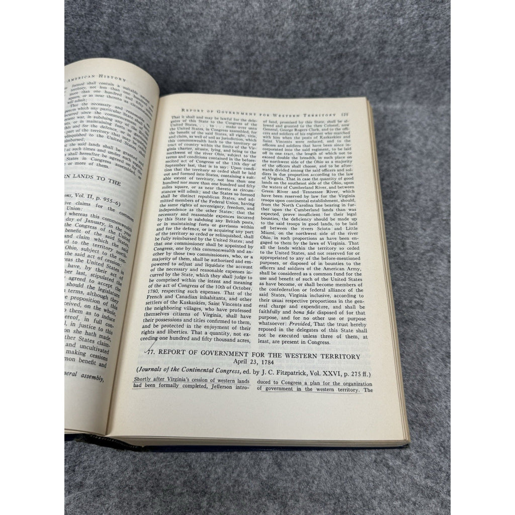 Documents of American History Commager 6th Ed 1958 Primary Sources Hardcover