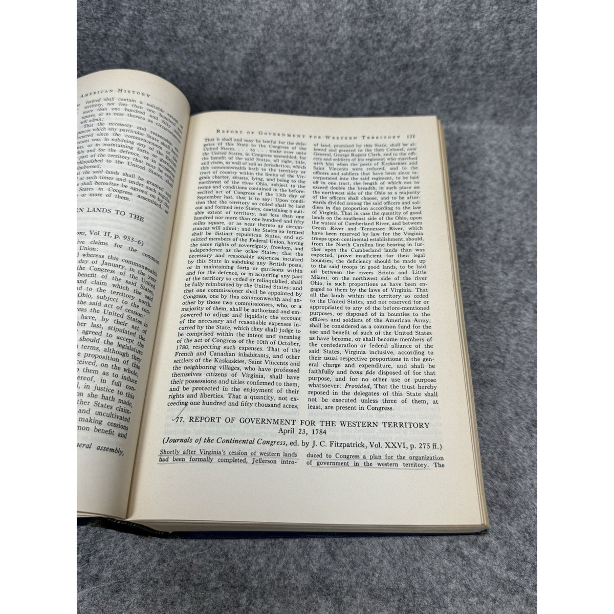 Documents of American History Commager 6th Ed 1958 Primary Sources Hardcover