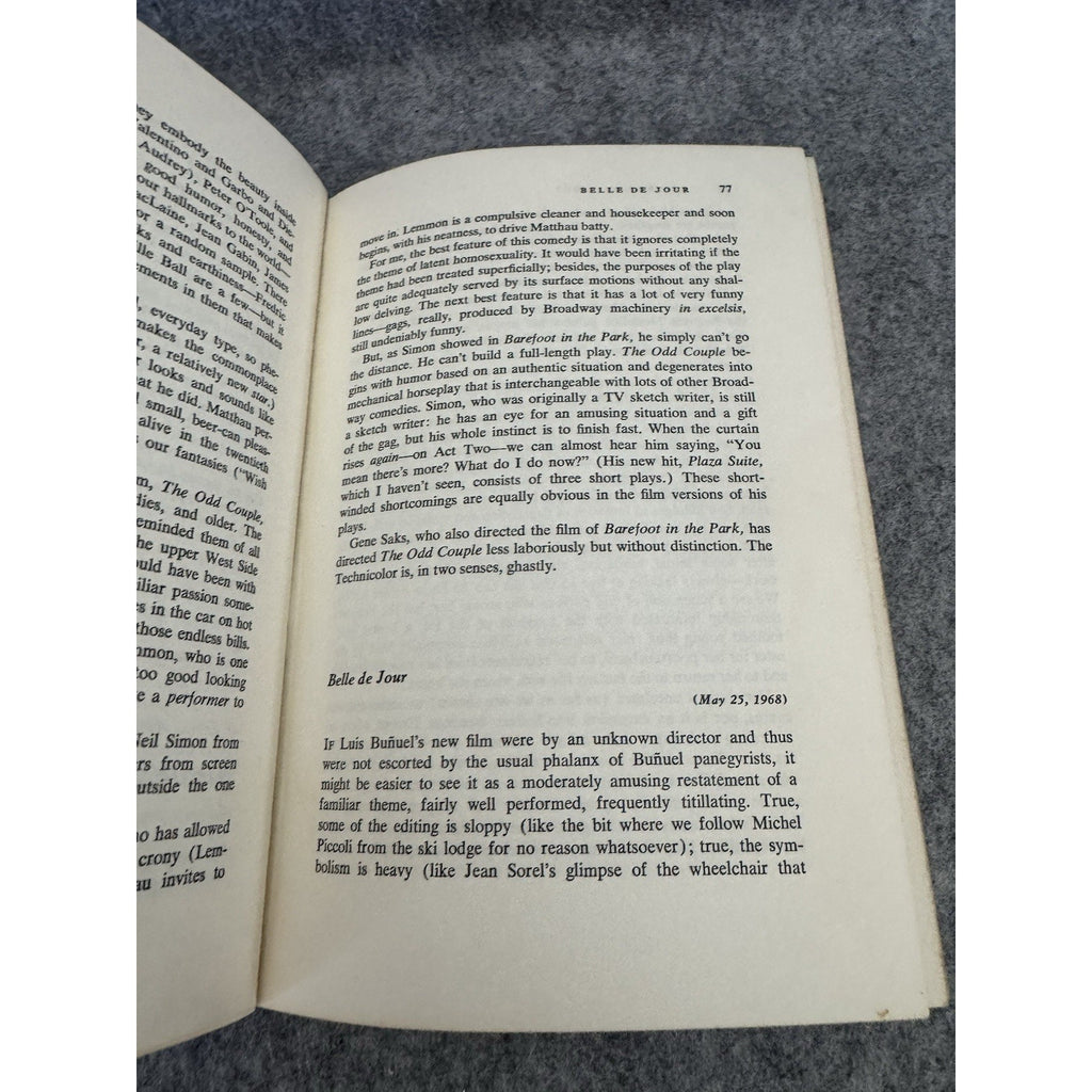 Stanley Kauffmann Figures of Light Film Criticism & Comment 1st Edition HC DJ