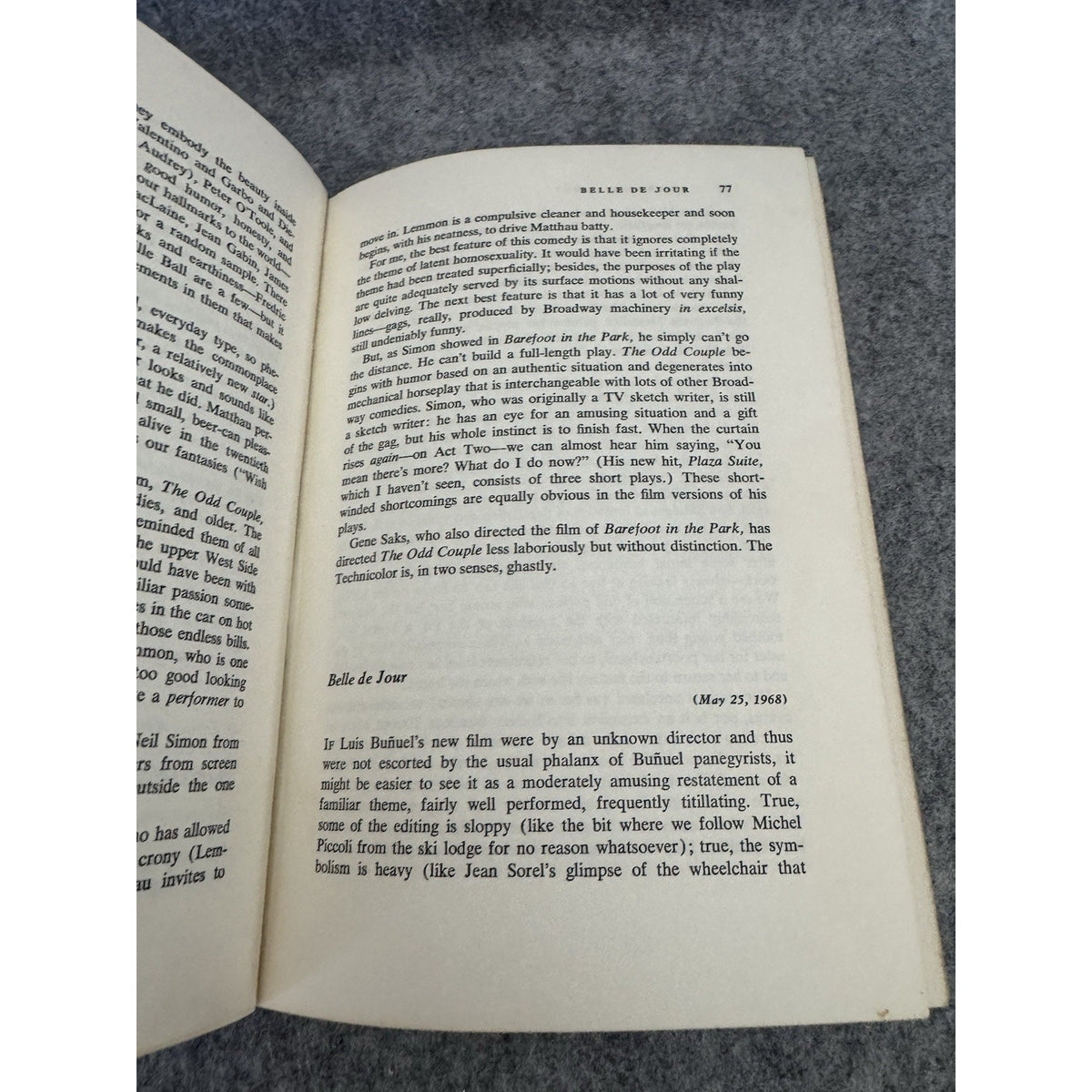 Stanley Kauffmann Figures of Light Film Criticism & Comment 1st Edition HC DJ