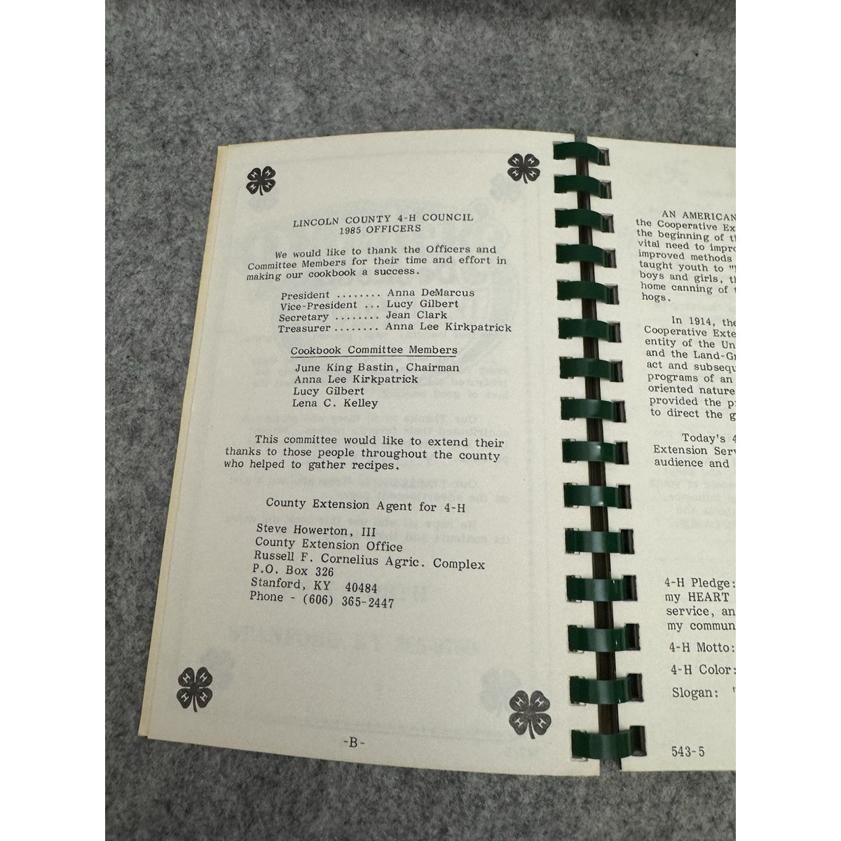 1985 Best Made Better Recipes Vol II Lincoln County 4-H Council Cookbook KY