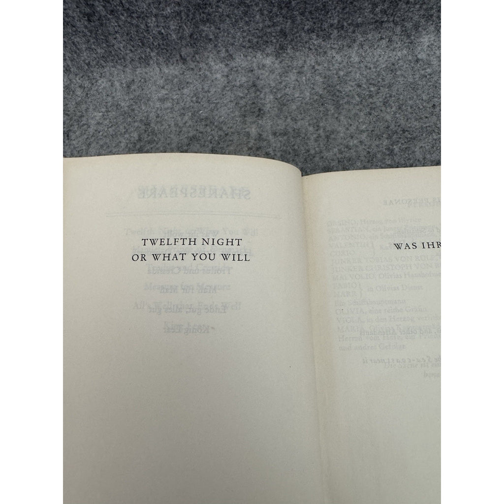 Shakespeare Works English & German Vol 4 & 5 HC Antique Bilingual Set