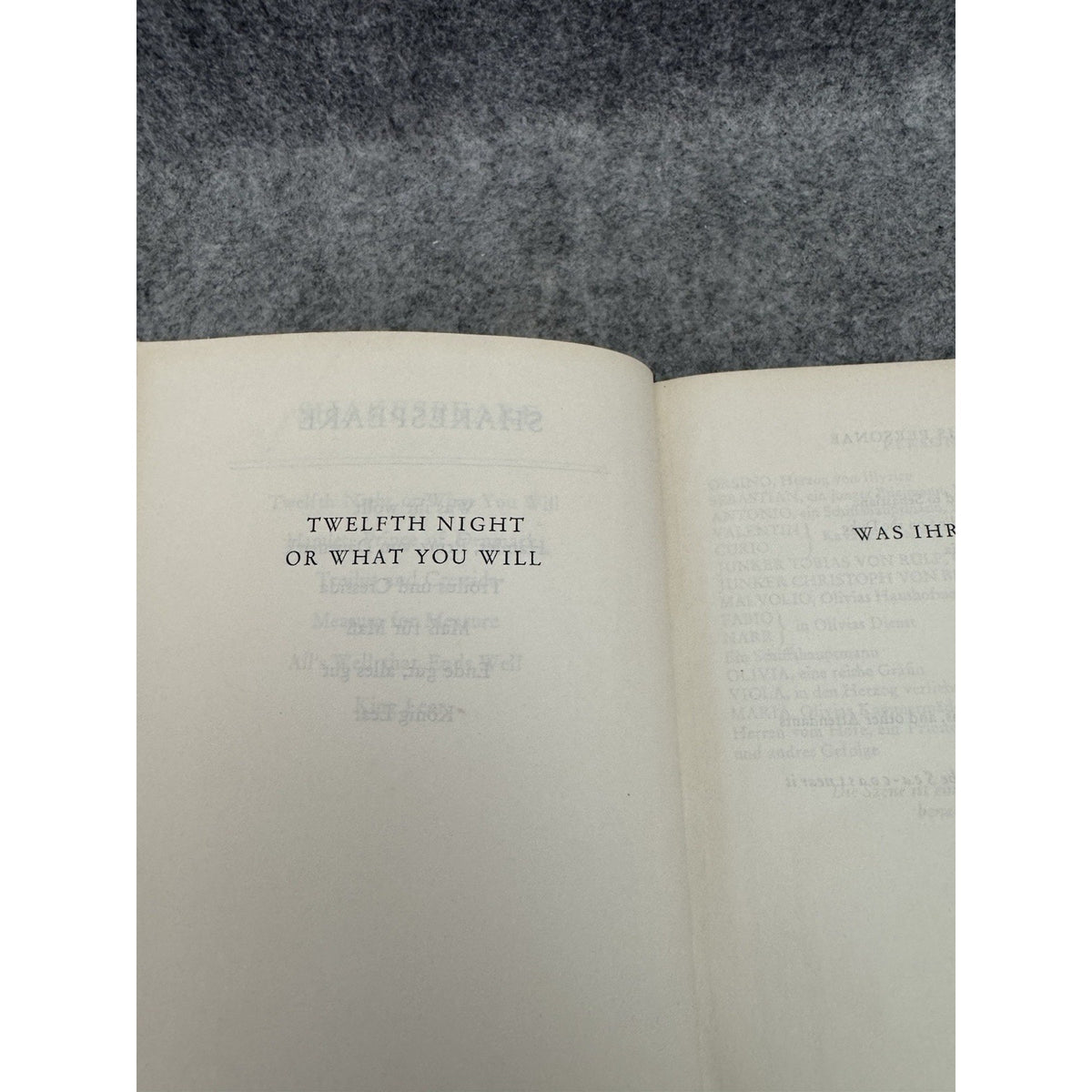 Shakespeare Works English & German Vol 4 & 5 HC Antique Bilingual Set