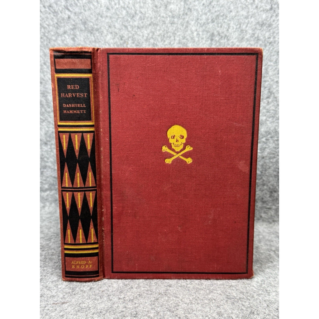 1929 Red Harvest Dashiell Hammett First Edition Knopf Skull Crime Novel