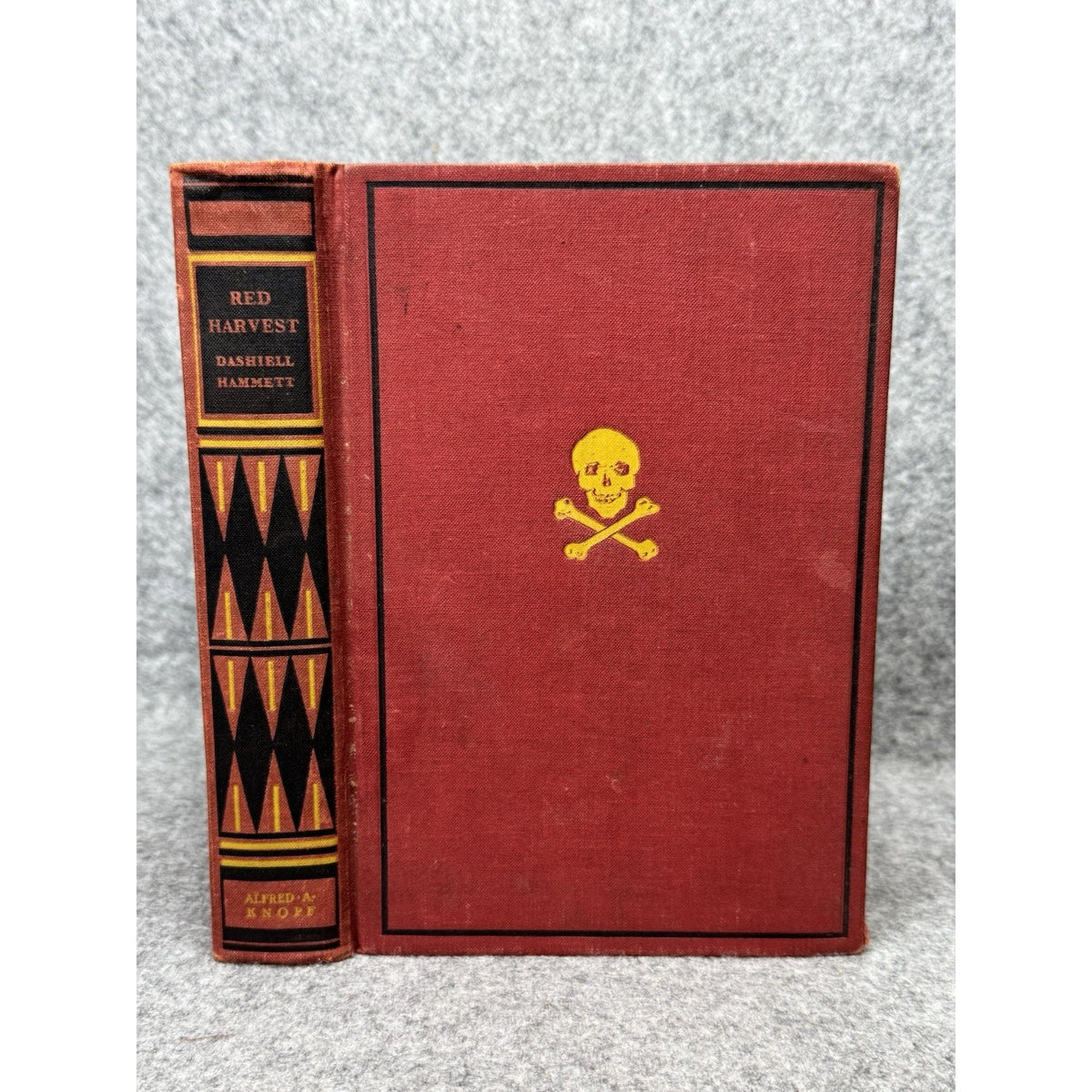 1929 Red Harvest Dashiell Hammett First Edition Knopf Skull Crime Novel