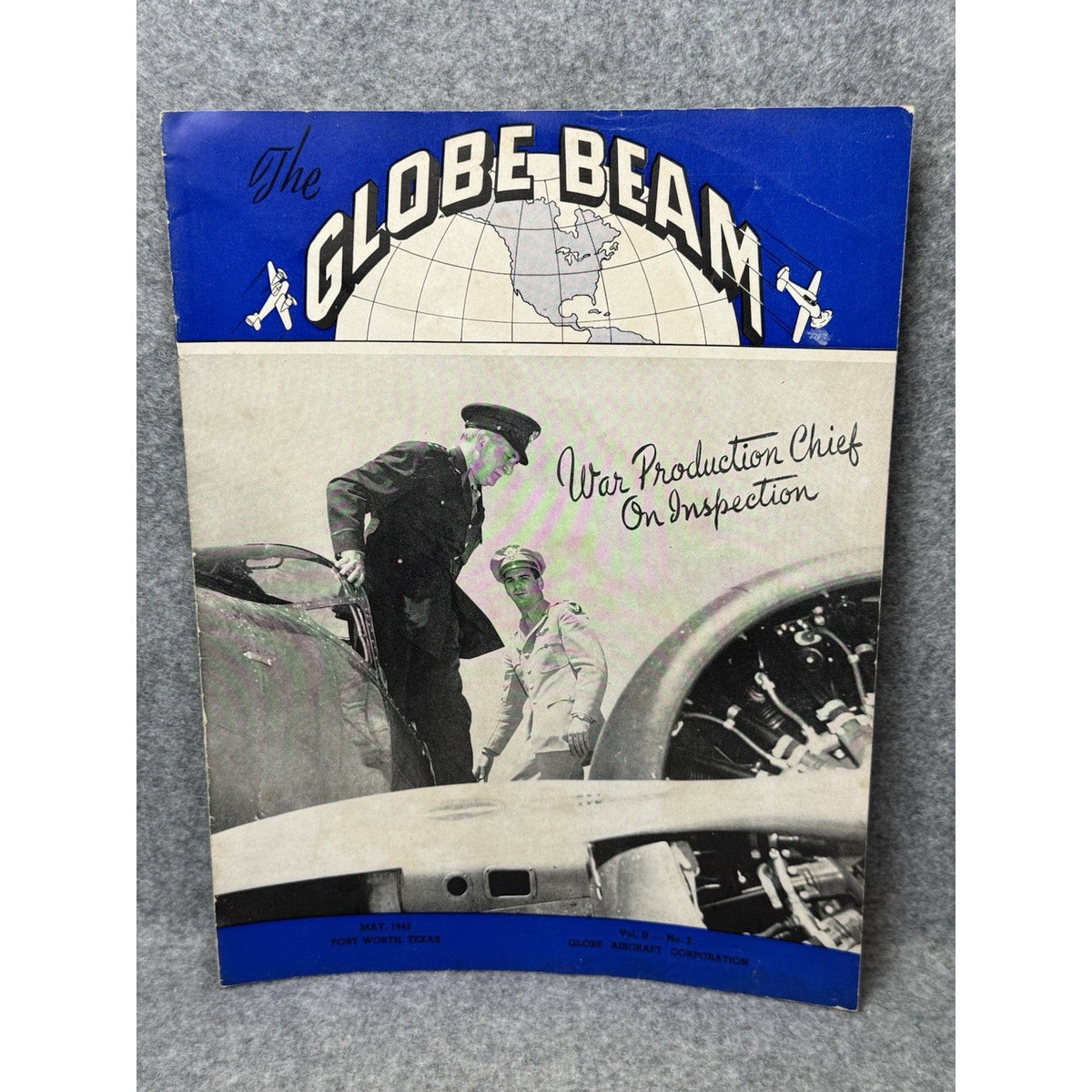 1943 Globe Beam WWII Aircraft Magazine May Knudsen AT-10 Fort Worth Texas