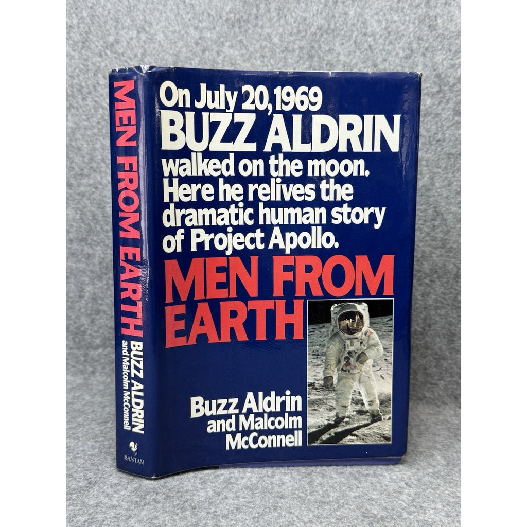 Buzz Aldrin SIGNED Men From Earth 1st Edition 1st Printing Apollo 11 Hardcover