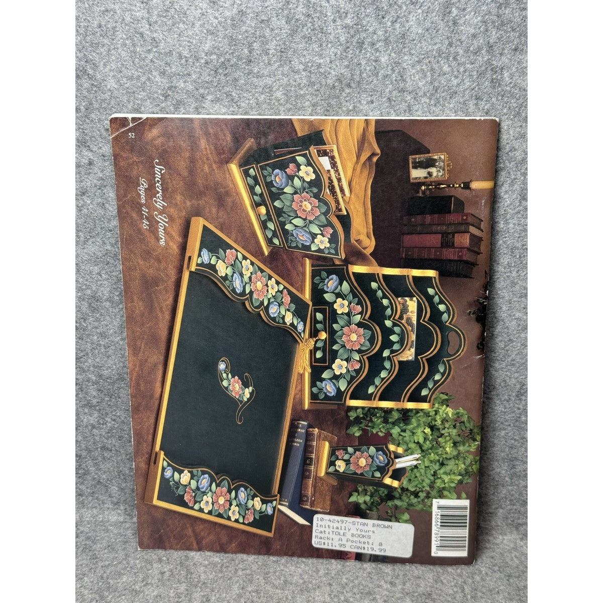 Initially Yours Leila Lundberg Tole Painting Pattern Book Floral Monograms