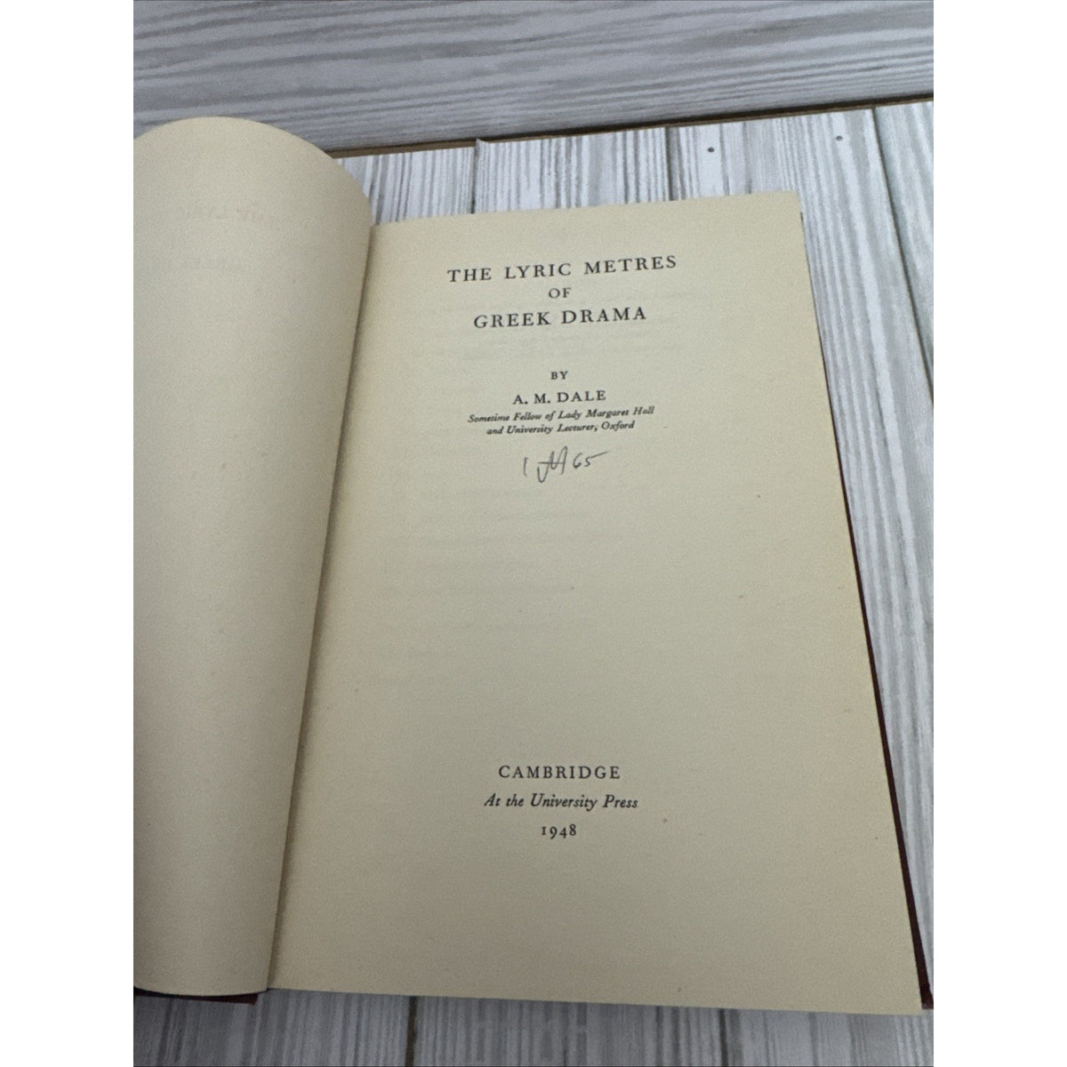 lyric metres of greek drama dale HC 1948