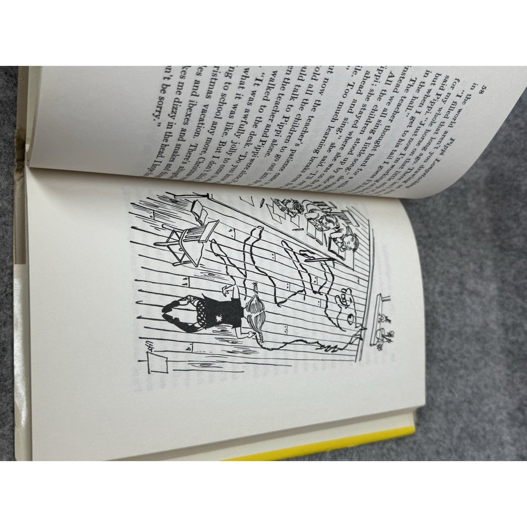 Pippi Longstocking Astrid Lindgren Vintage Hardcover DJ Glanzman Book Club