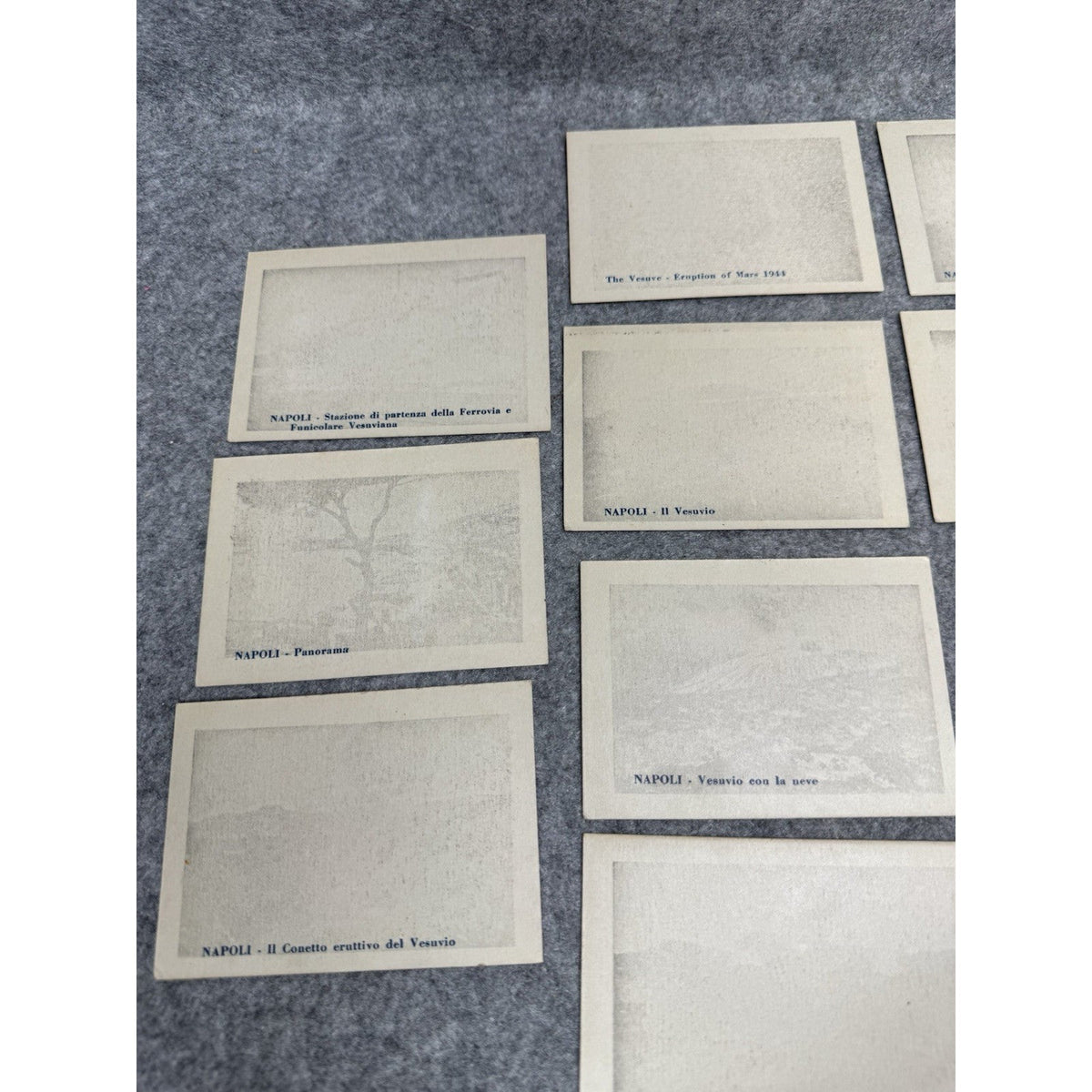 Vesuvius March 1944 Eruption 18 Vintage Souvenir Photos Italy Original Sleeve