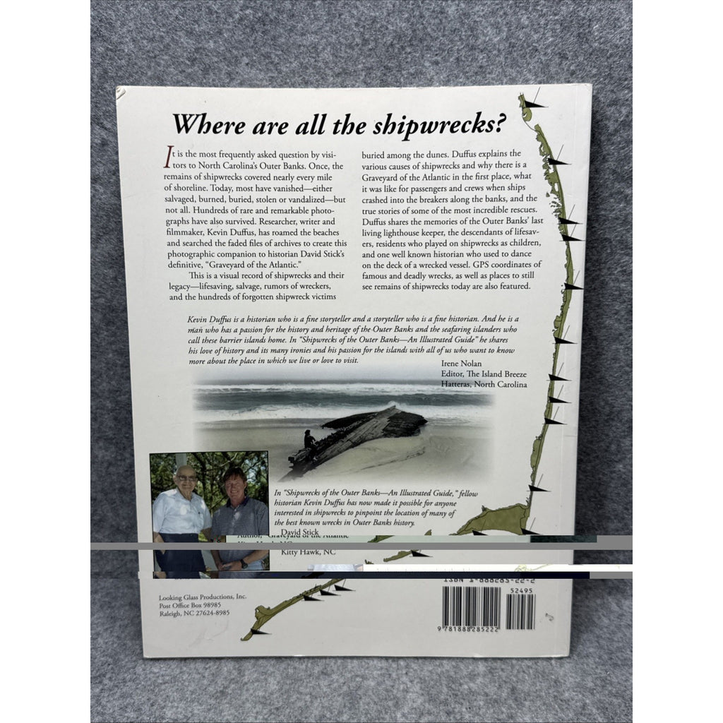 Shipwrecks of the Outerbanks By Kevin Duffus- Author Signed Copy