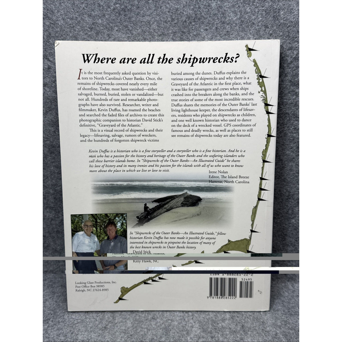 Shipwrecks of the Outerbanks By Kevin Duffus- Author Signed Copy