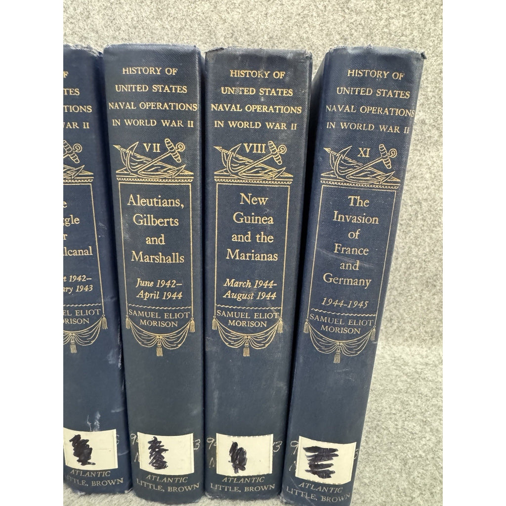 History US Naval Operations WWII Morison 1957-62 5 Vol HC Lot