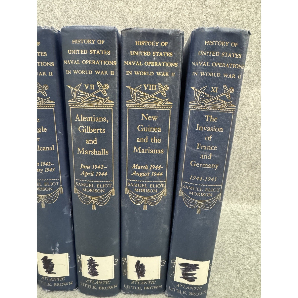 History US Naval Operations WWII Morison 1957-62 5 Vol HC Lot