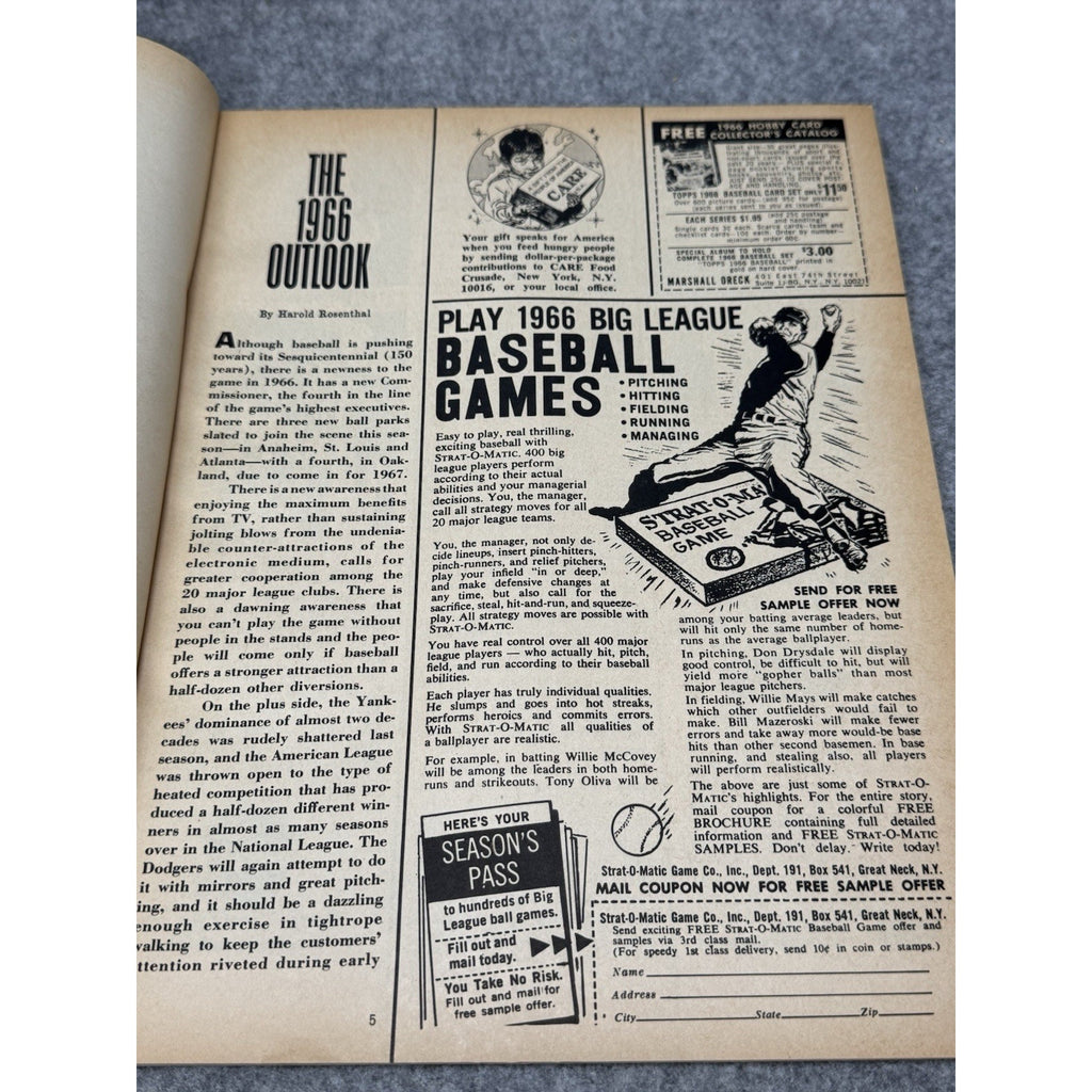 1966 Maco Baseball Guidebook Sam McDowell Cleveland Indians Sandy Koufax