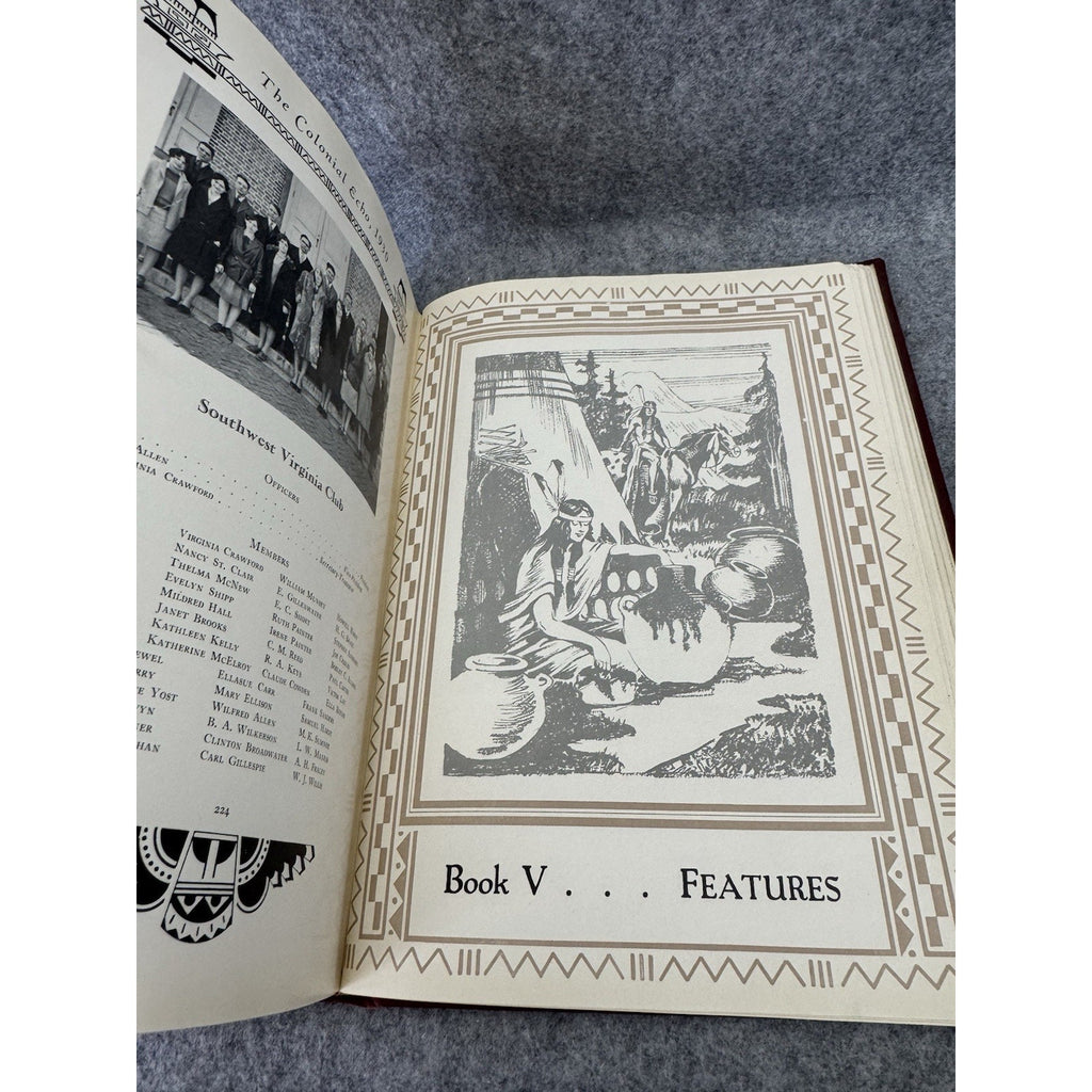 1930 Colonial Echo William & Mary Yearbook Williamsburg VA Hardcover