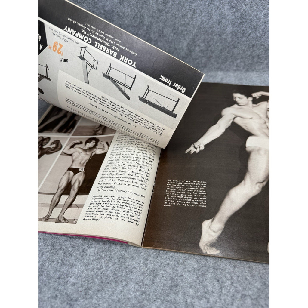 Muscular Development Feb 1966 Elmo Santiago Mr Universe Bodybuilding Magazine