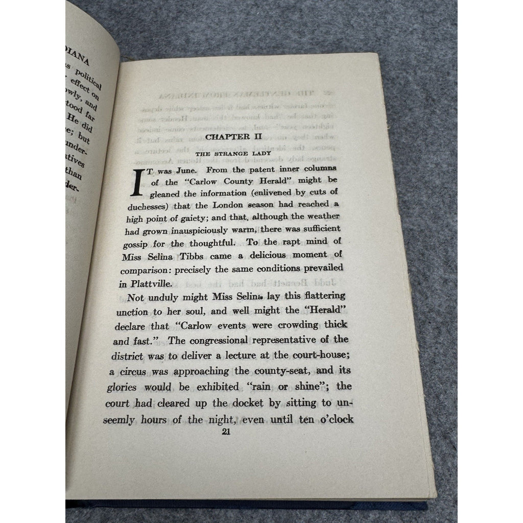 1919 The Gentleman from Indiana Booth Tarkington Illustrated Hardcover