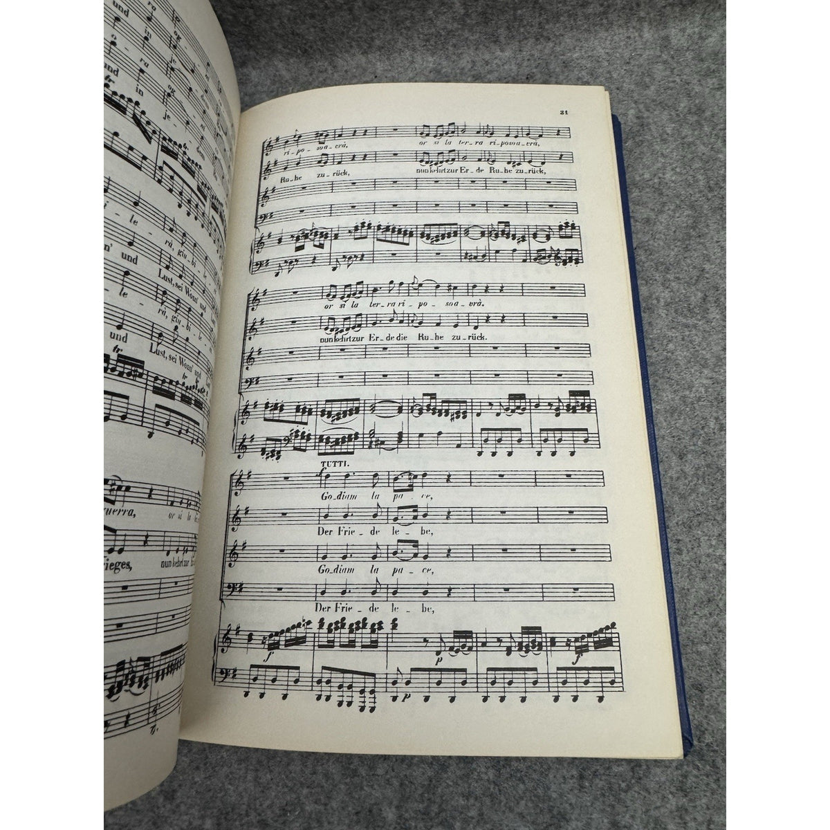 Mozart Idomeneo Opera Vocal Score Italian German HC Kalmus Library Bound