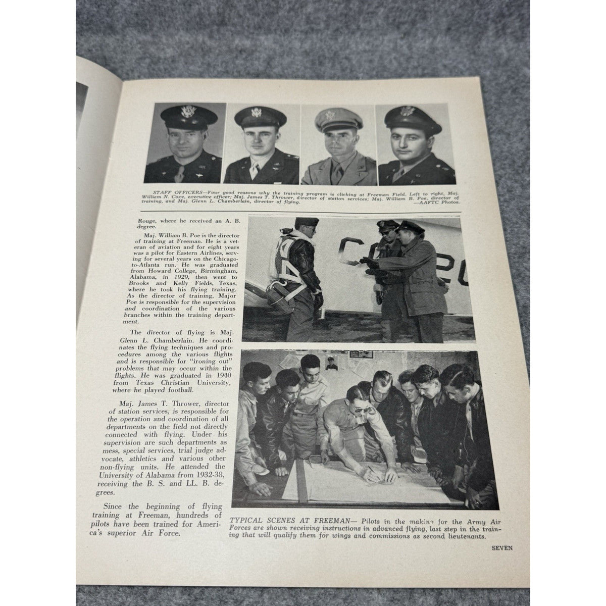 1944 Globe Beam April WWII Aircraft Magazine AT-10 Freeman Field Fort Worth