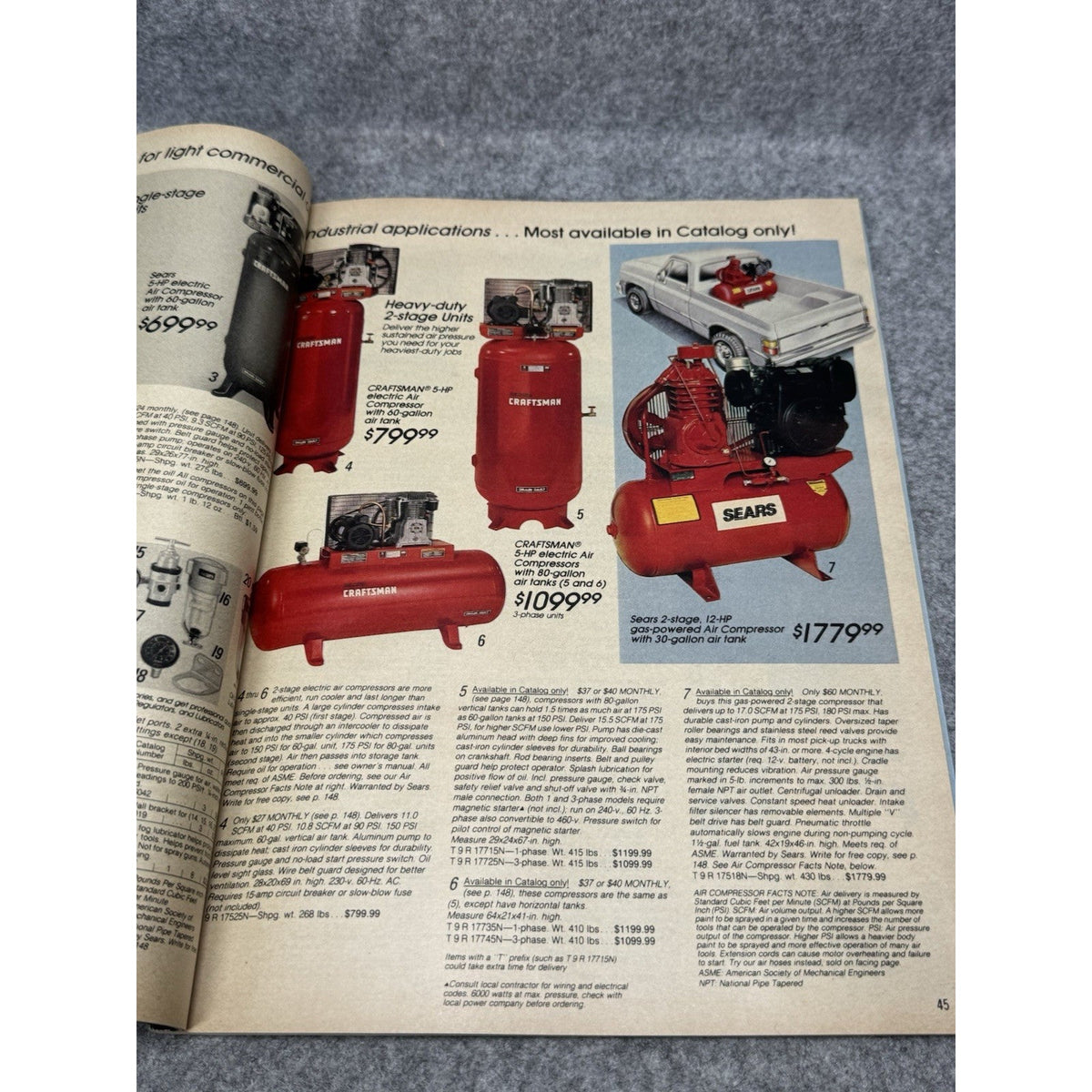 1988 Sears Craftsman Power & Hand Tools Catalog Vintage Specialog
