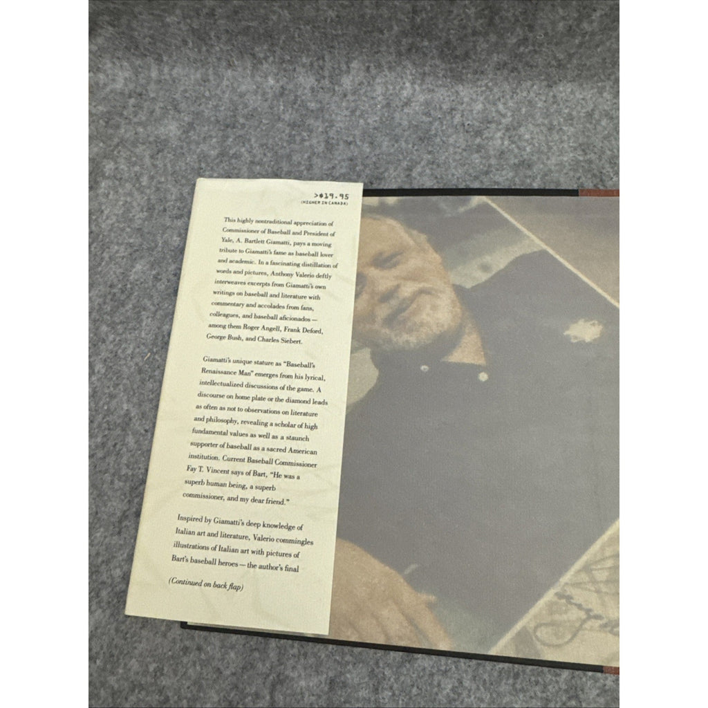 SIGNED Bart : A Life of A. Bartlett Giamatti, By Him and About Him Antho