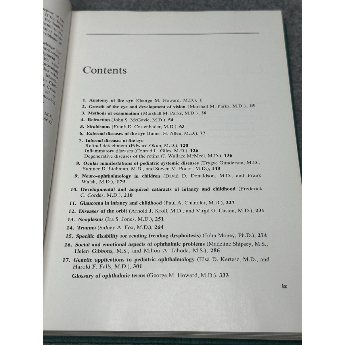 1966 The Pediatrician’s Ophthalmology Liebman Gellis HC Mosby Medical
