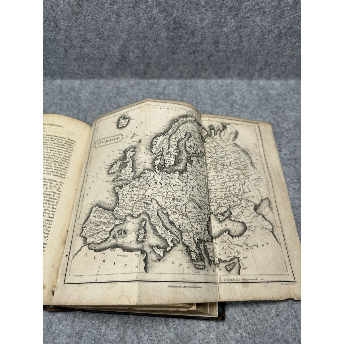 c1815 Young Man’s Companion John Dougall Leather 5 Folding Maps Engravings