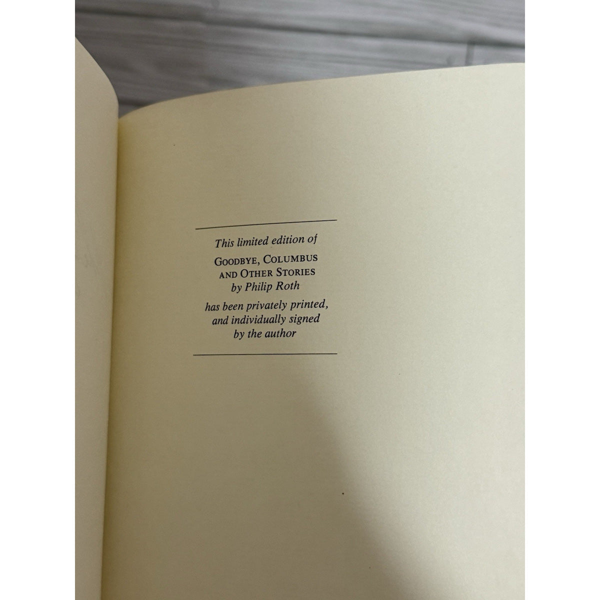 1978 Goodbye Columbus Philip Roth Franklin Library Signed Hardcover Book