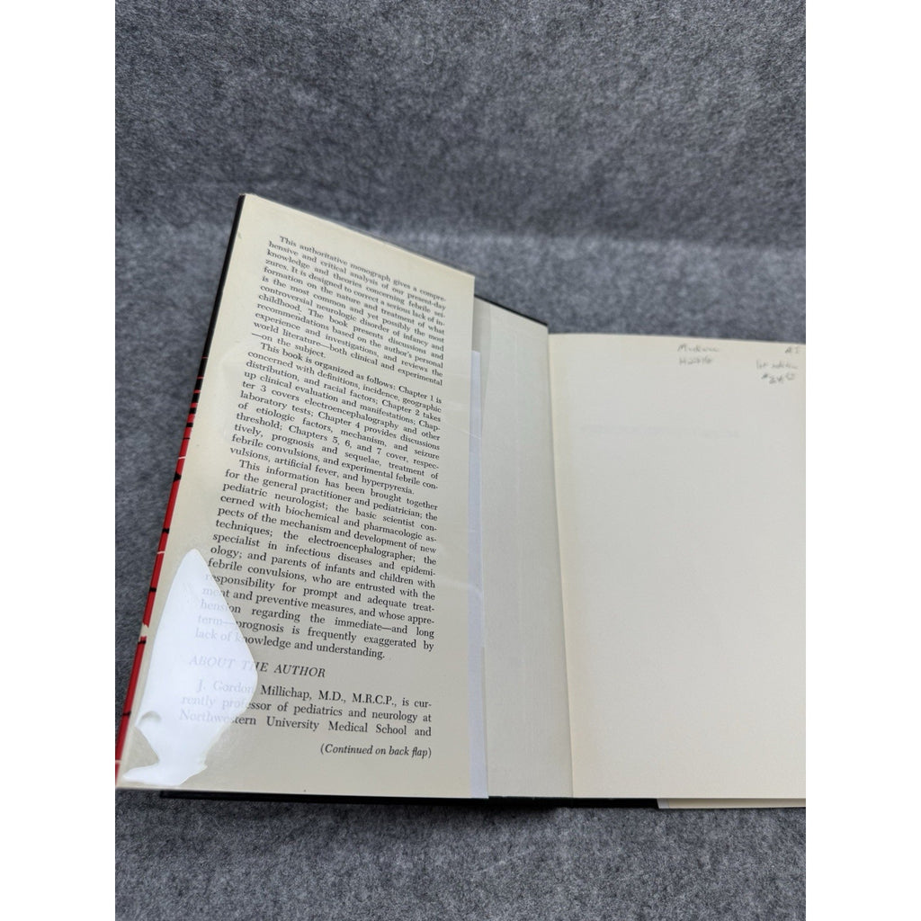 1968 Febrile Convulsions J Gordon Millichap First Printing HC w/DJ