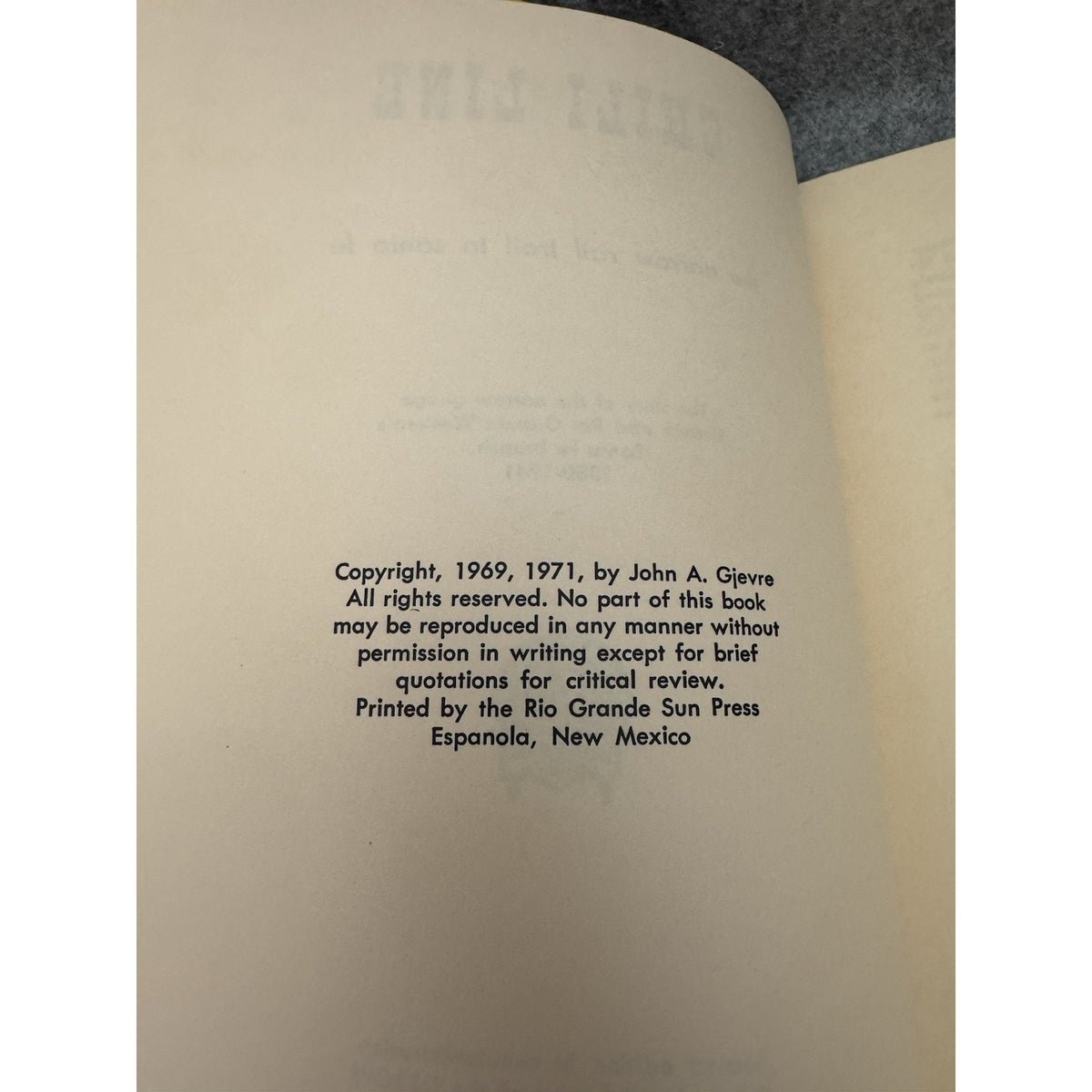 1971 Signed Chili Line John A Gjevre D&RGW Santa Fe Railroad PB