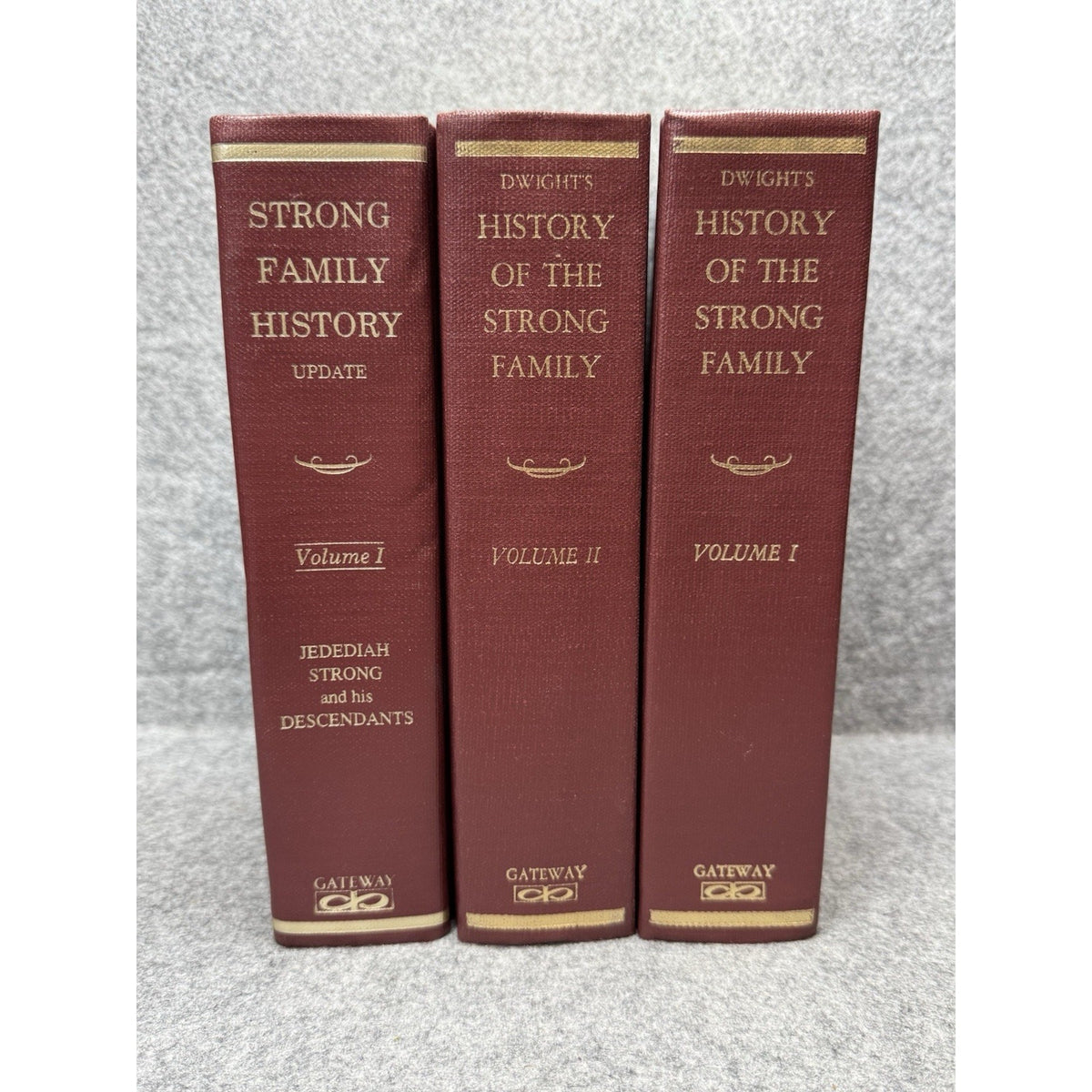 Dwight Strong Family History 1984 2 Vol + 1989 Jedediah Update Genealogy
