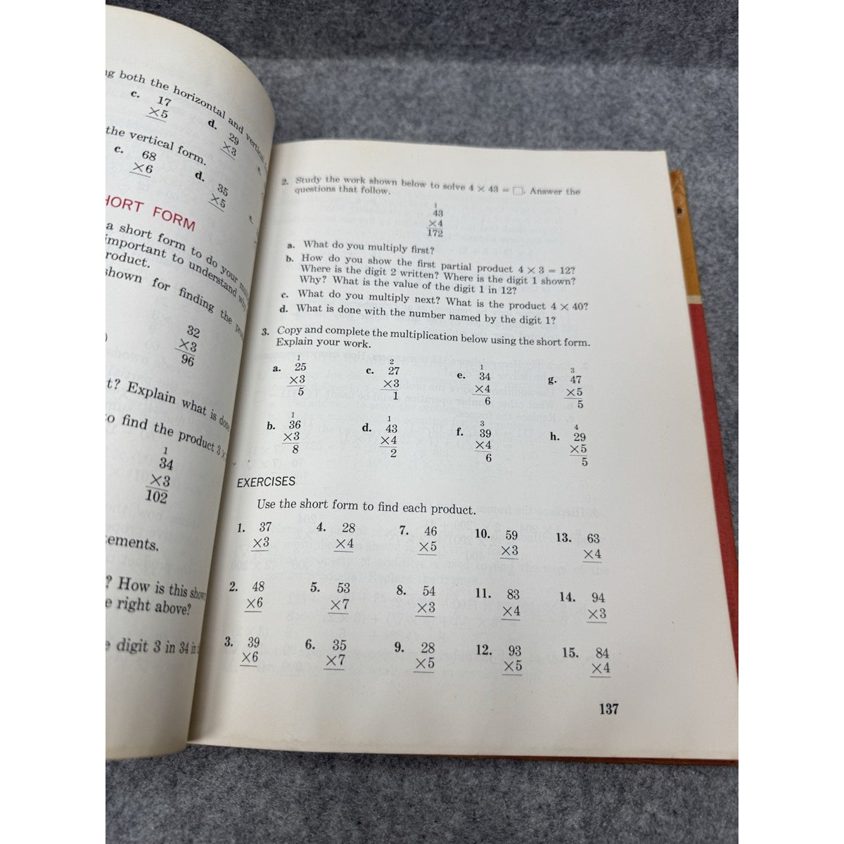 Elementary Mathematics 4 Patterns and Structure 1966 Vintage School Textbook