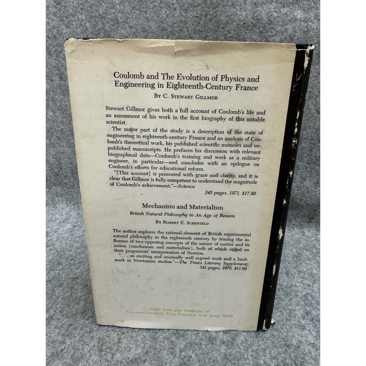 Scottish Philosophy and British Physics 1750-1880 Olson 1975 HC/DJ