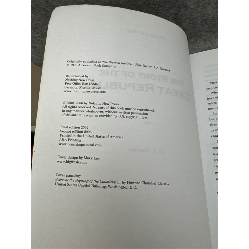 The Story of the Great Republic by Christine Miller/Guerber