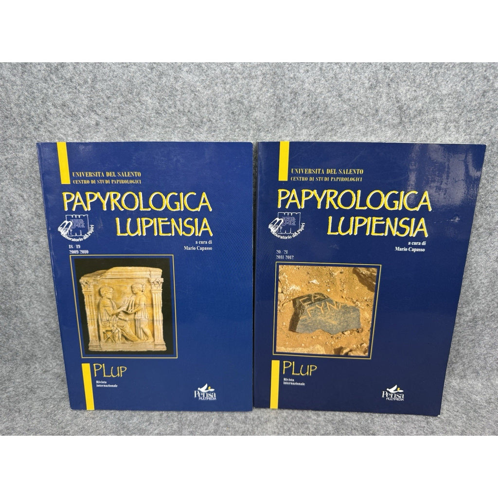 Papyrologica Lupiensia 18-21 2009-2012 Capasso 2 Vol Set Egyptology