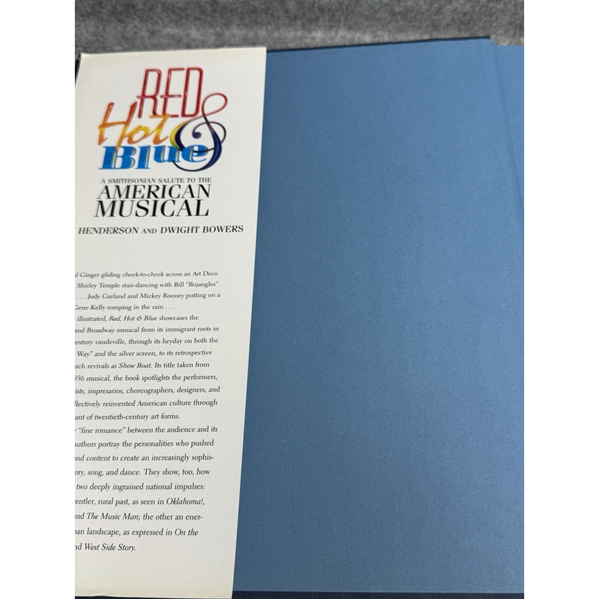 Red Hot & Blue 1996 First Edition Smithsonian American Musical Hardcover DJ