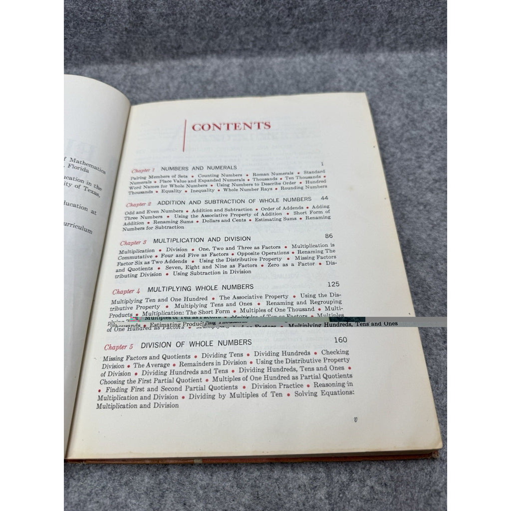 Elementary Mathematics 4 Patterns and Structure 1966 Vintage School Textbook