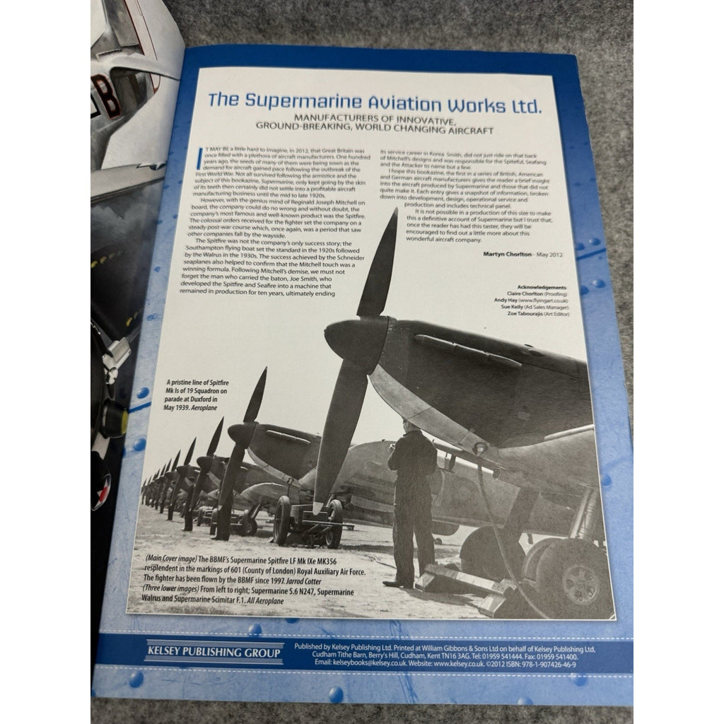 Supermarine Company Profile 1913-1963 Aeroplane Spitfire History PB 2012