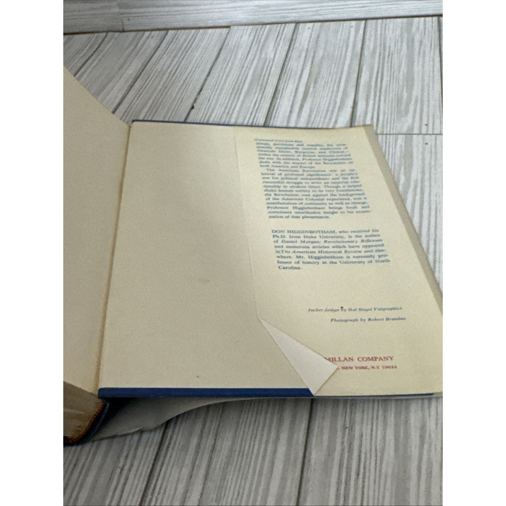 The War of American Independence by Don Higginbotham 1st Edition Hardcover
