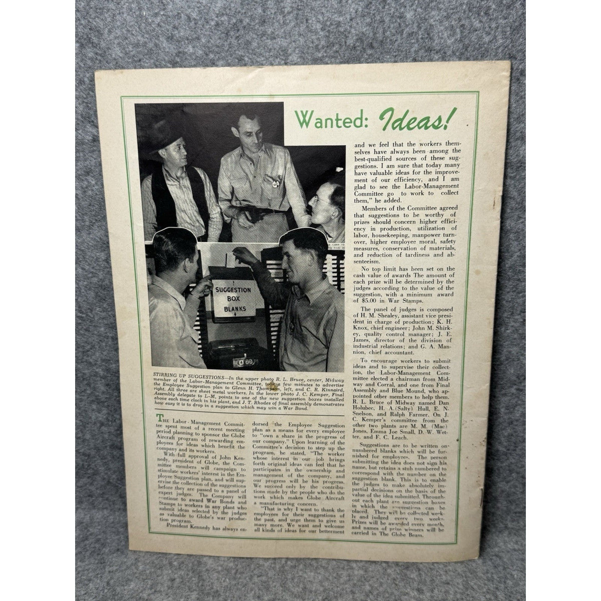 1944 Globe Beam March WWII Aircraft Magazine West Point Stewart Field AT-10