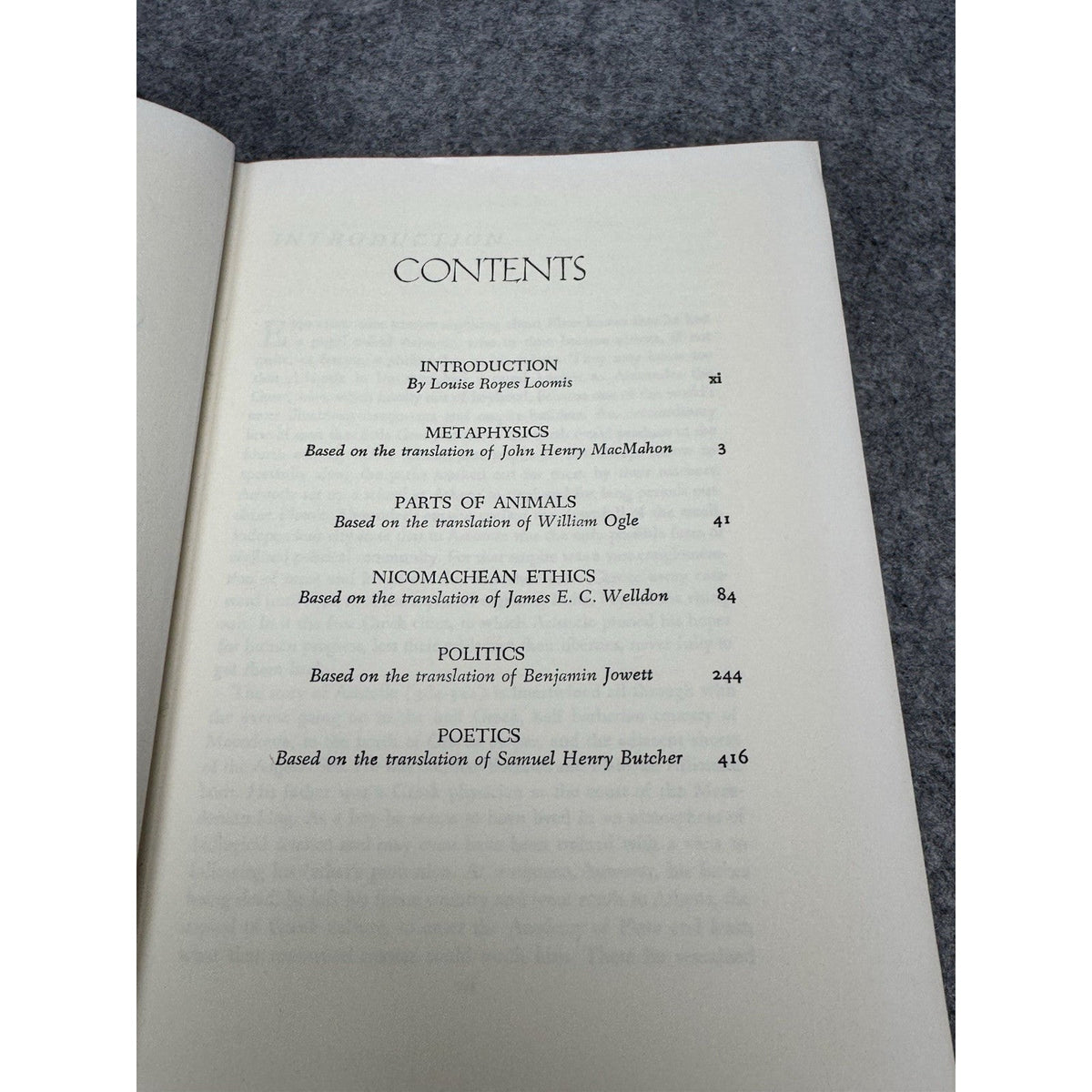 1943 Aristotle On Man in the Universe Classics Club Philosophy Ethics Politics