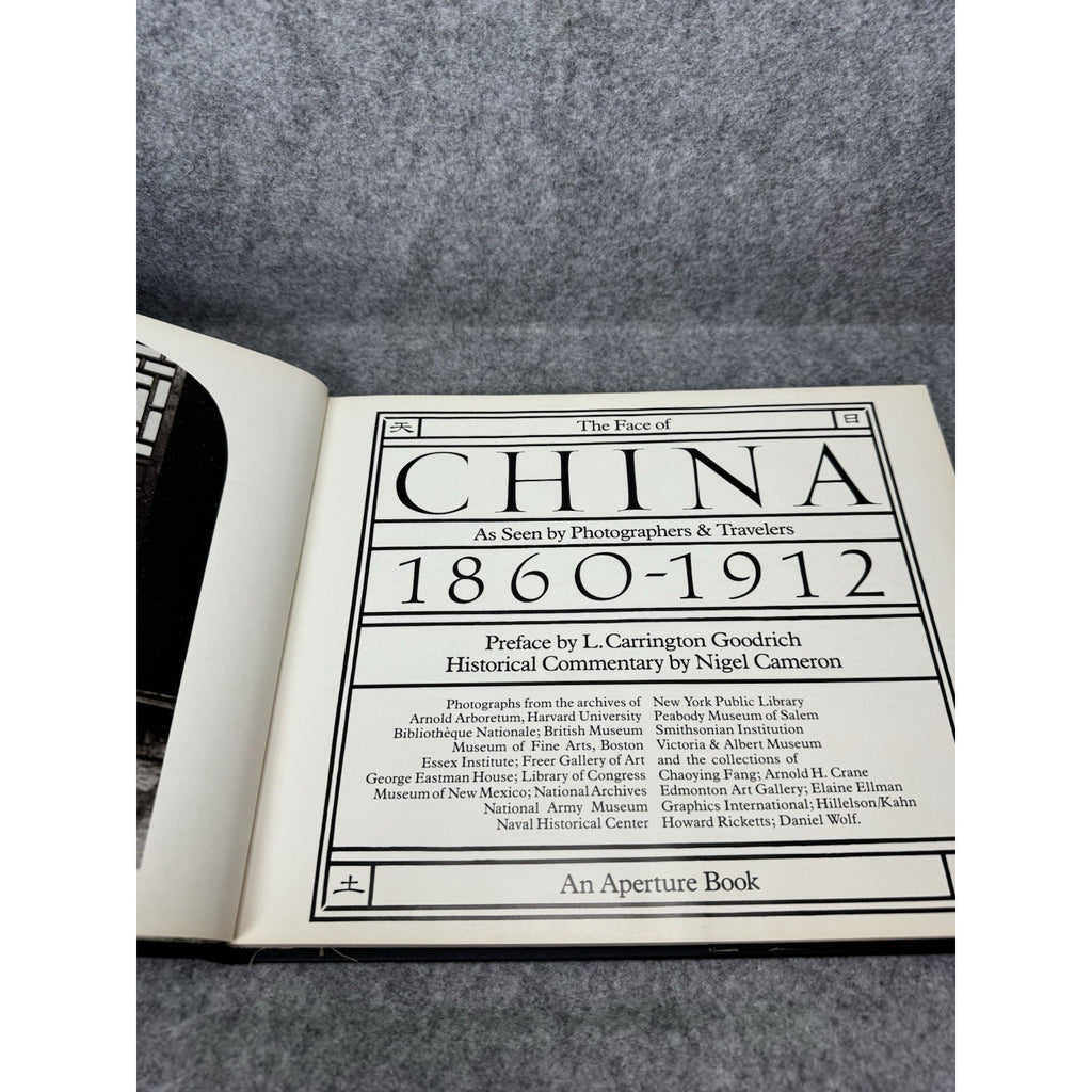 1978 The Face of China 1860-1912 First Edition Photography Cameron HC DJ