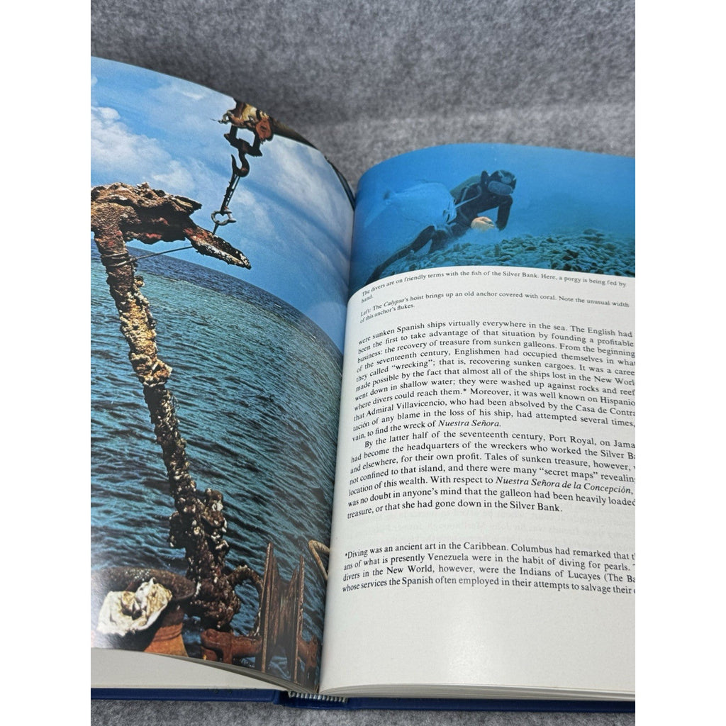 Diving for Sunken Treasure 1971 First Edition Jacques-Yves Cousteau Shipwrecks